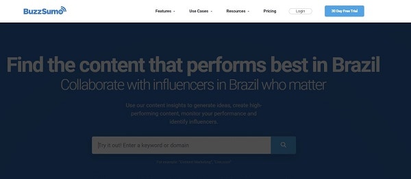 Buzzsumo no Marketing Digital
