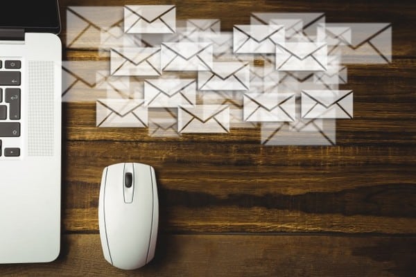 A sua lista de e-mails