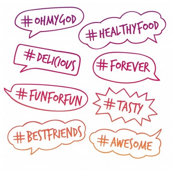 Hashtags para redes sociais