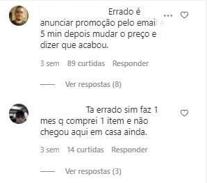 Atritos no Instagram