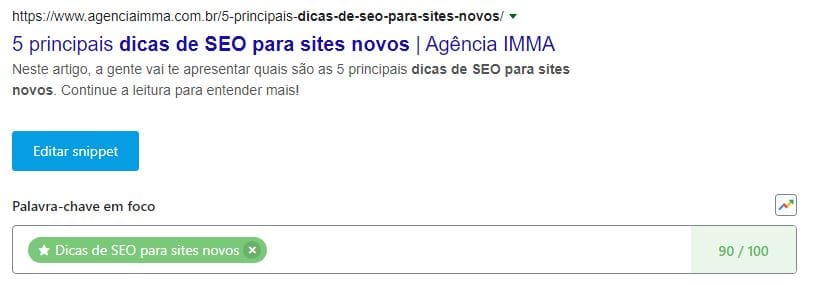 Escolha da melhor palavra-chave