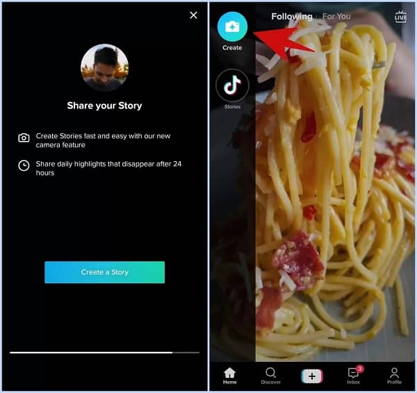 Novidade de Stories no TikTok Novidade de Stories no TikTok